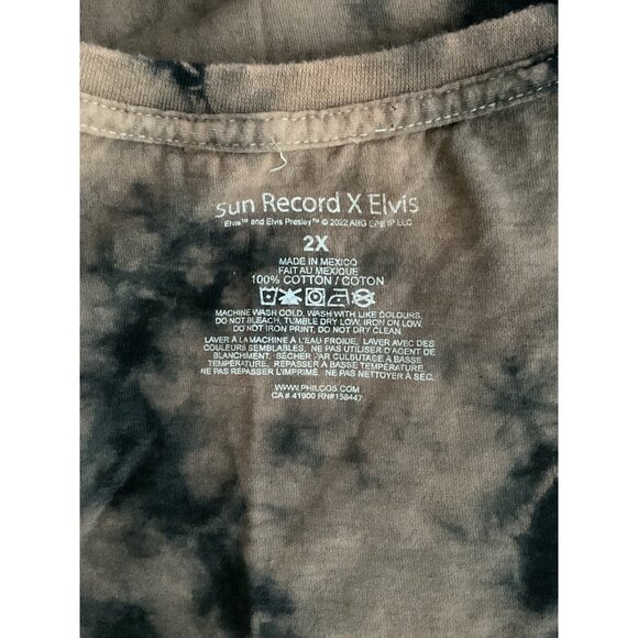 Vintage-Inspired Elvis Presley Brown Tie-Dye Graphic T-Shirt - Picture 9 of 9